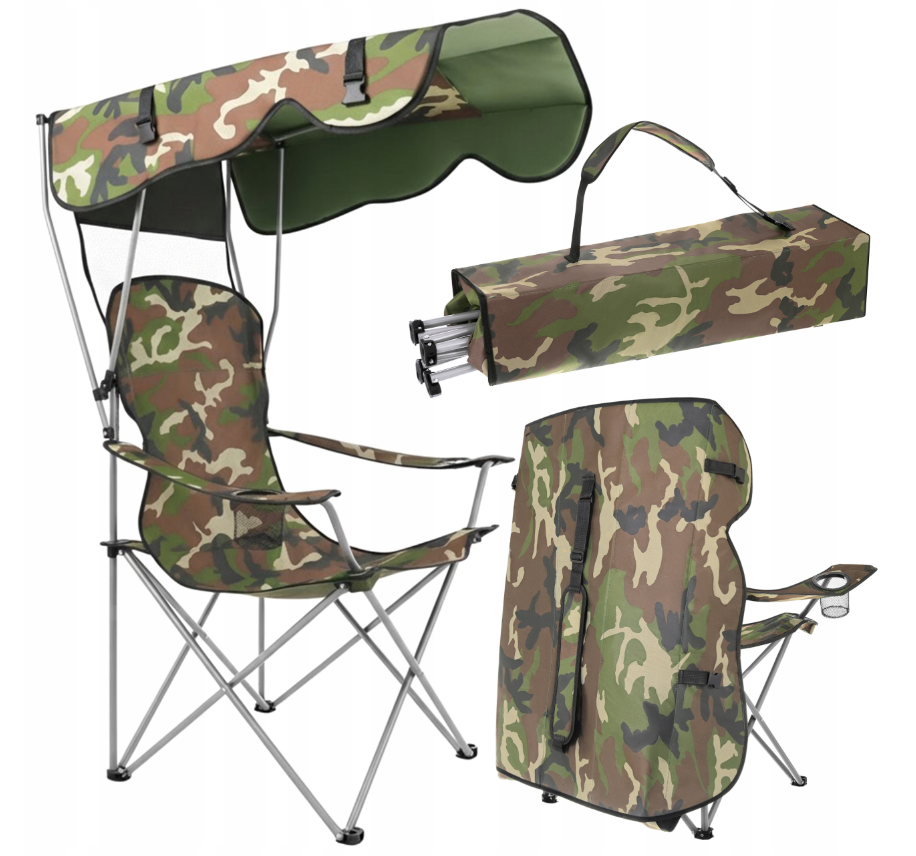 rybárska stolička so strieškou